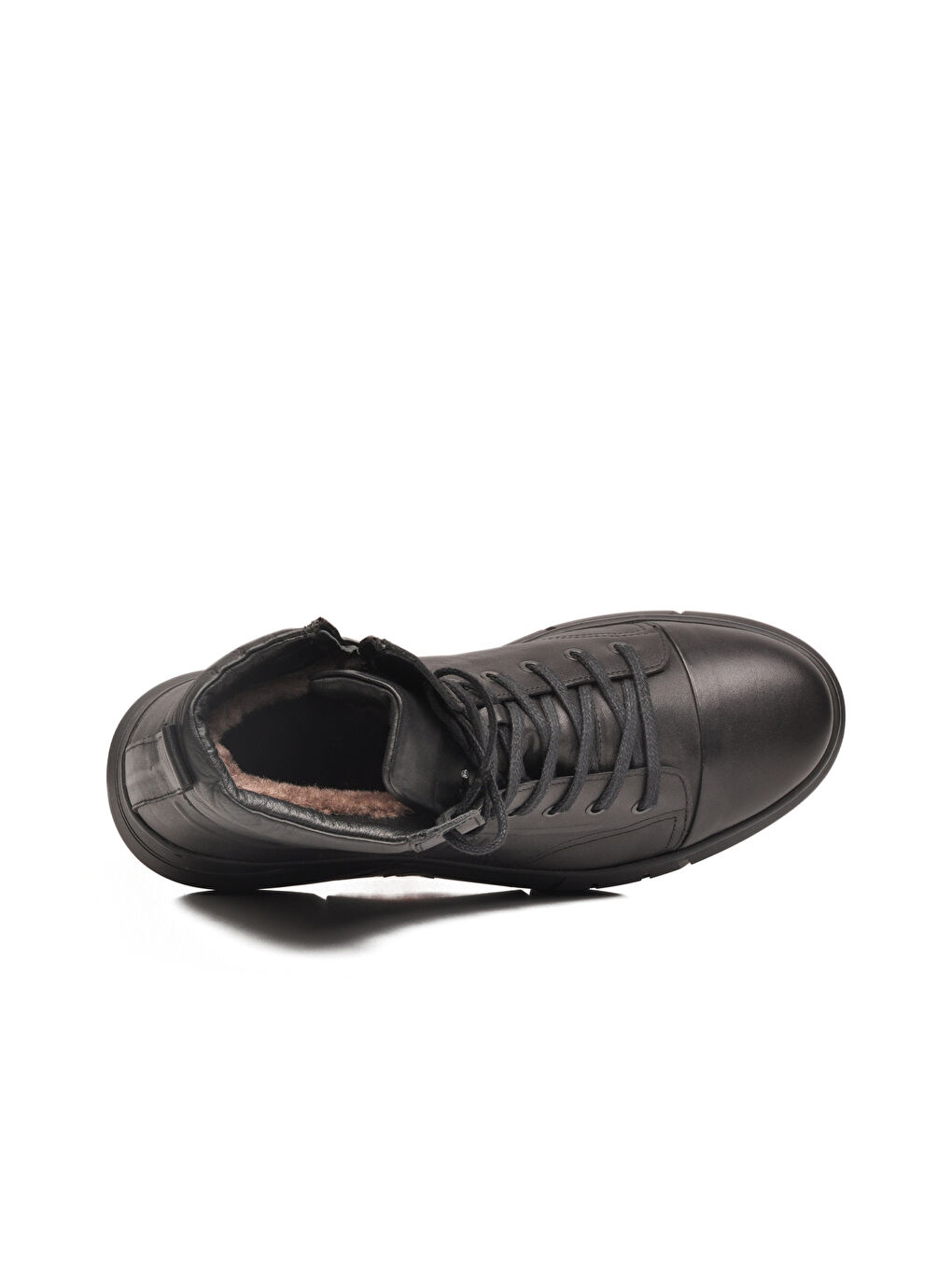 Siyah Deri Kürklü Kaymaz Soğuğa Dirençli Erkek Bot 2K1238-HK-510 M-3