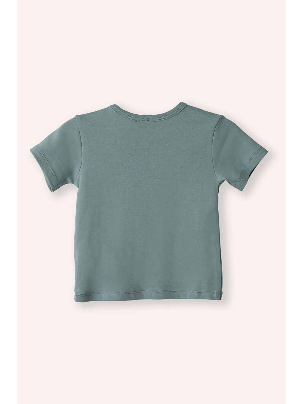 Yeşil Yenidoğan Baskı Detaylı Müslin Şortlu Mint 2'li Takım-4