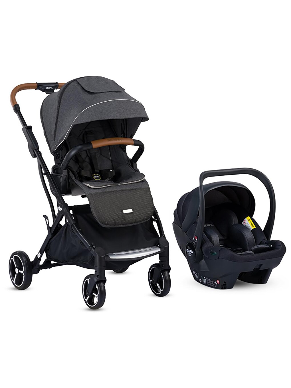 Juno Travel Sistem Bebek Arabası - Gri-4