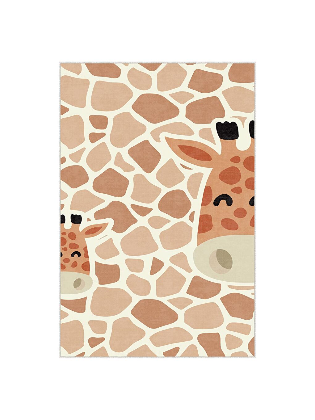 Turuncu Dekoratif Özel Tasarım Yıkanabilir, Modern Çocuk Halısı  80x150-2