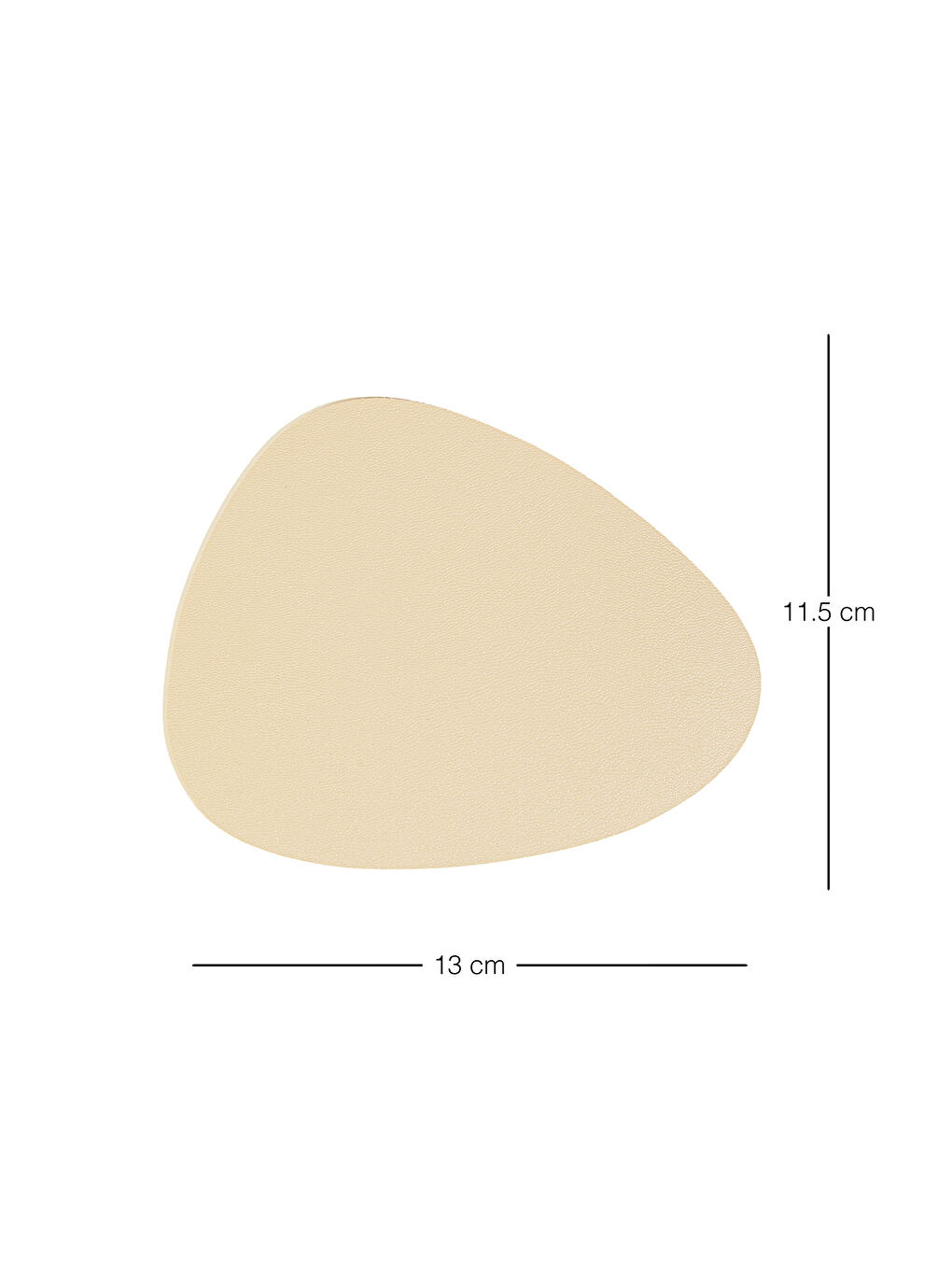 6'lı Bej/Taş Renk Suni Deri Bardak Altlığı 13 x 11.5 cm-6