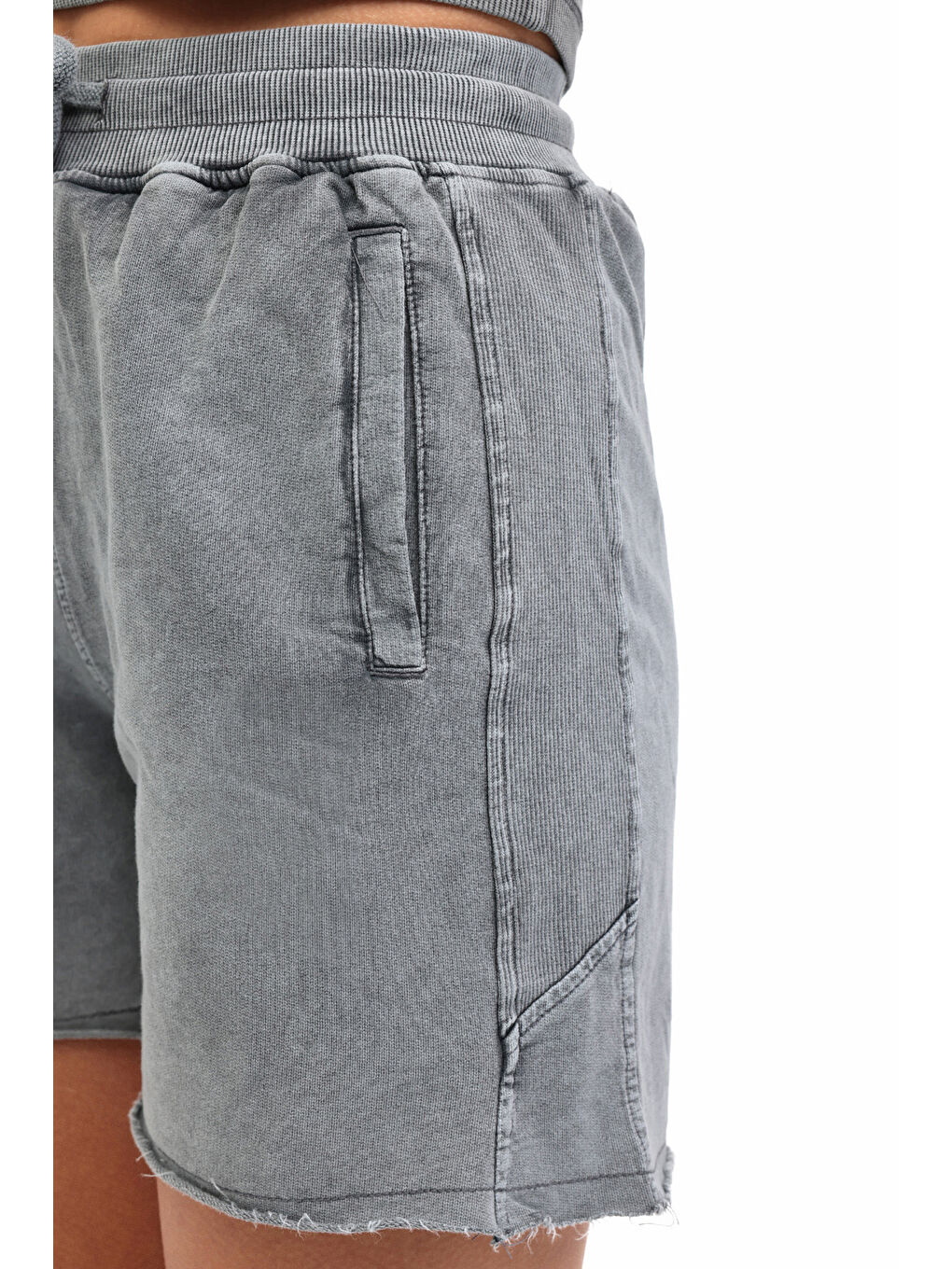 WL KINSEY 20SY785 5PR Gri Kadın Şort-3