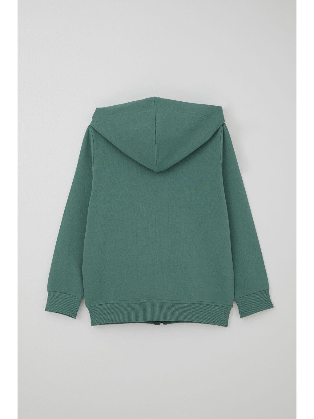 Erkek Çocuk Eşofman Takım Kapüşonlu Yazı Baskılı Cepli Zümrüt Yeşili (8-14 Yaş)-3