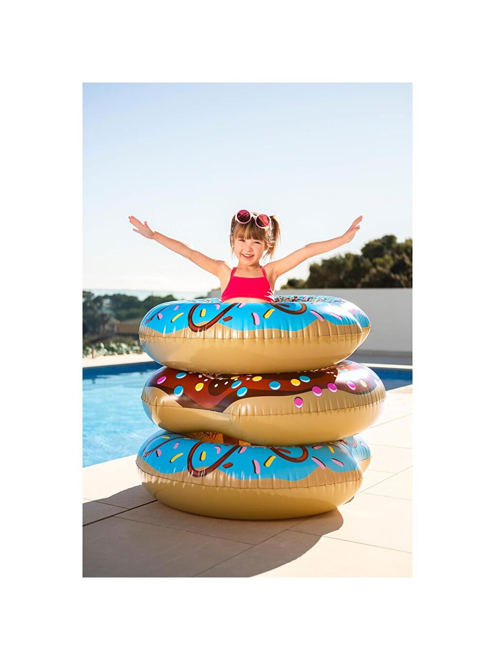 Donut Deniz ve Havuz Simidi Mavi 107 cm (36118)-3