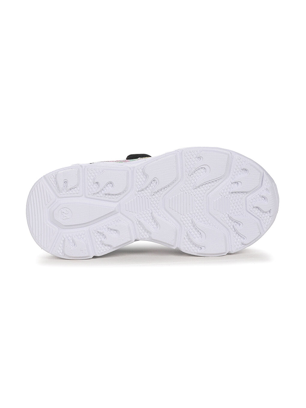 Siyah Teno Cırtlı Işıklı Kız Bebek Spor Ayakkabı-4