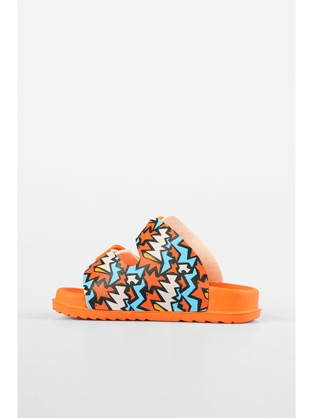 Turuncu Gibli II Baskılı Erkek Bebek Orange Terlik-2