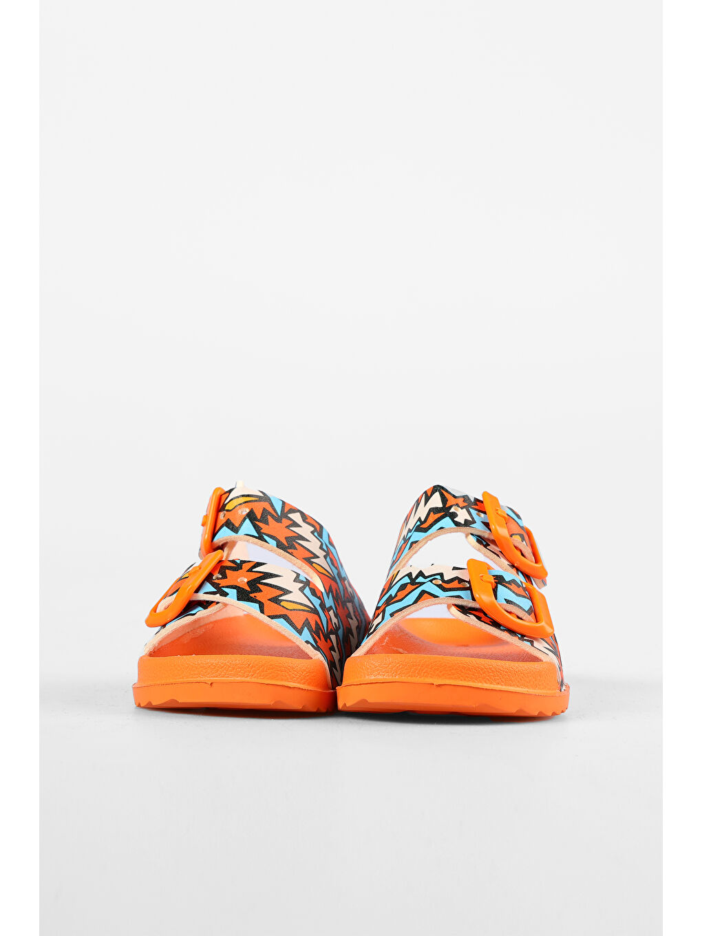 Turuncu Gibli II Baskılı Erkek Bebek Orange Terlik-1