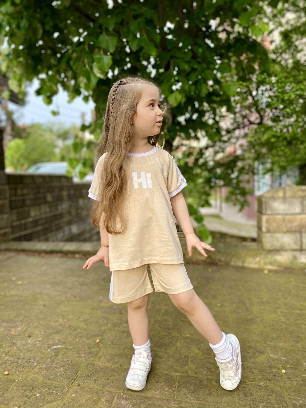 Kahverengi Hi Baskılı Oversize Takım-2