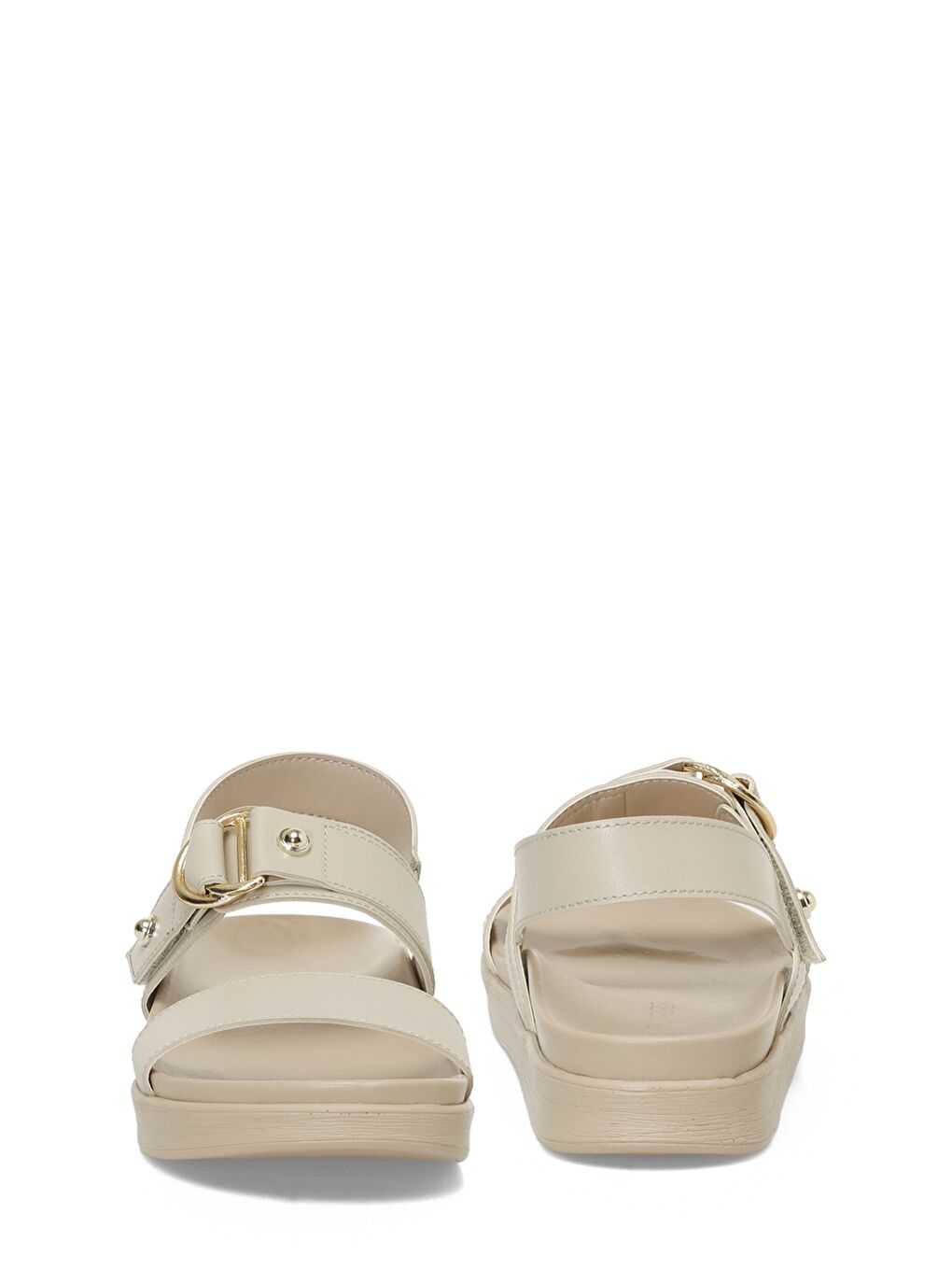 Kahverengi 25S-273 5FX Karamel Kadın Kalın Taban Sandalet-4