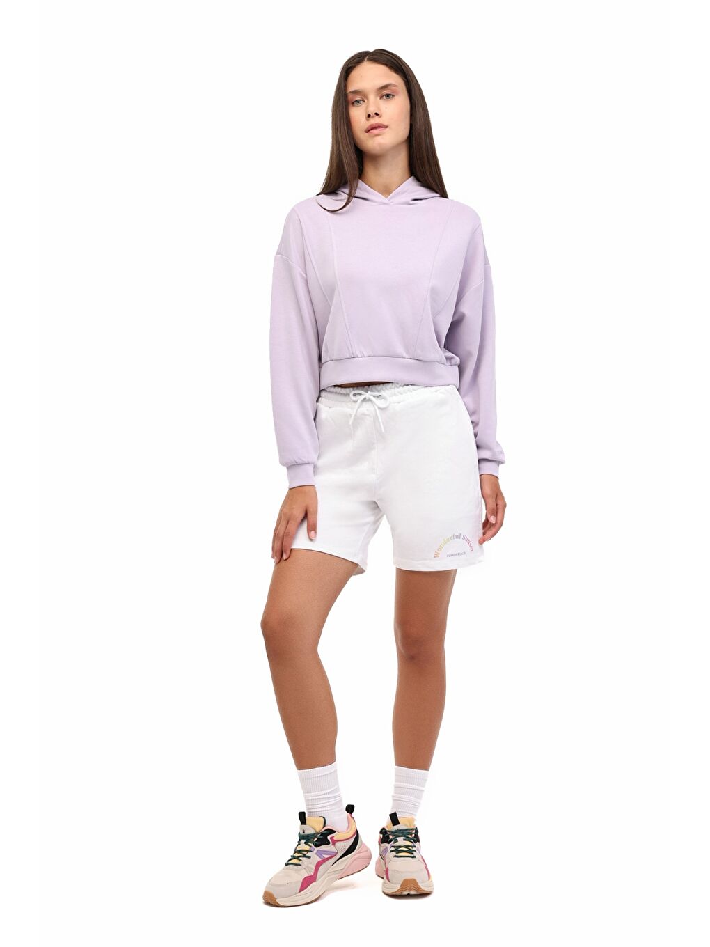 Bej WL WILMA 20MD1068 5PR Ekru Kadın Şort-2