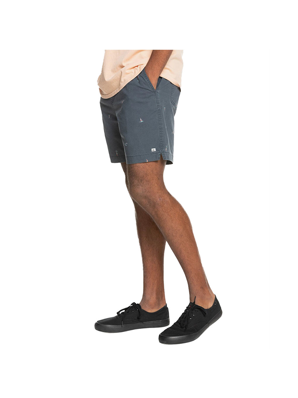 Gri Erkek Pike Kısa Şort-1