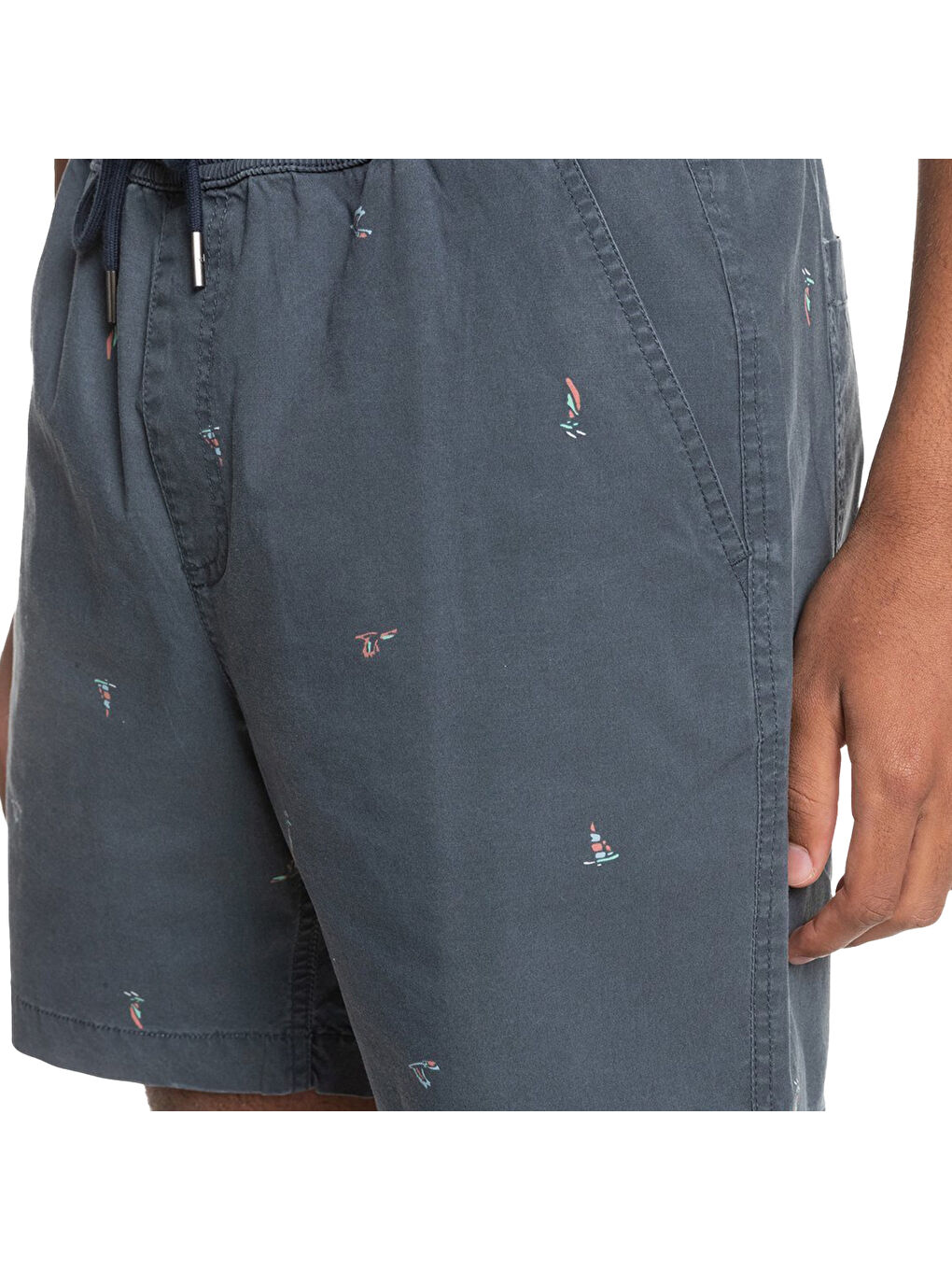 Gri Erkek Pike Kısa Şort-2