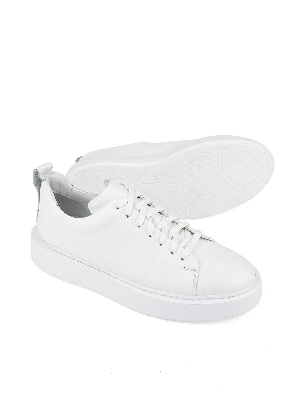 Erkek Hakiki Deri Sneaker 1511026Z875Y Beyaz-3