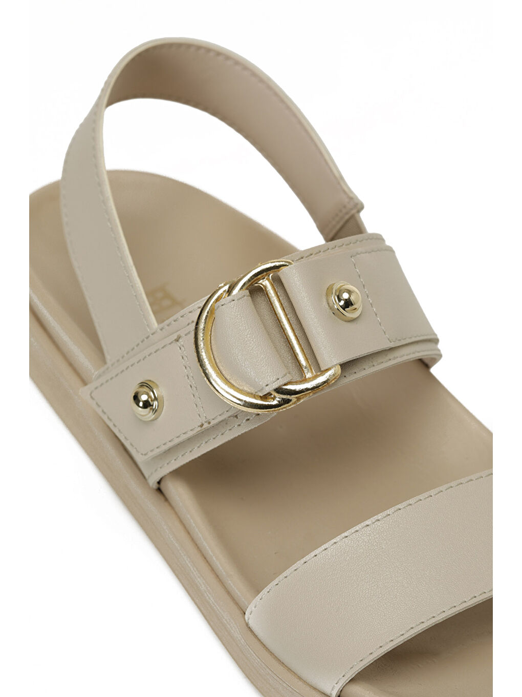 Kahverengi 25S-273 5FX Karamel Kadın Kalın Taban Sandalet-6