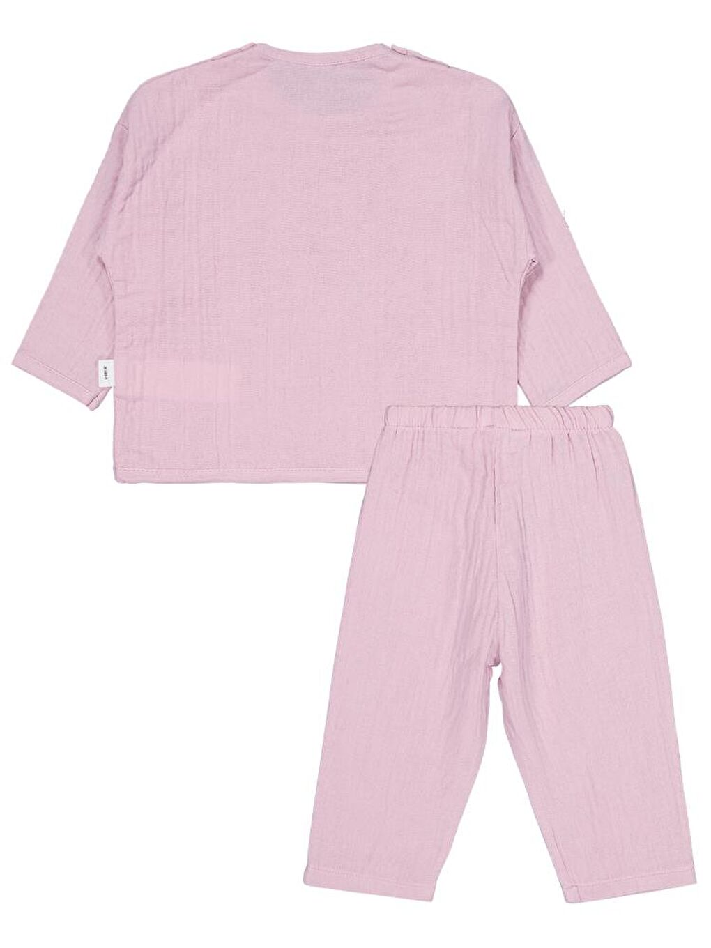 Pembe Bebek Ayıcık Baskılı 6-18 Ay Takımı-3