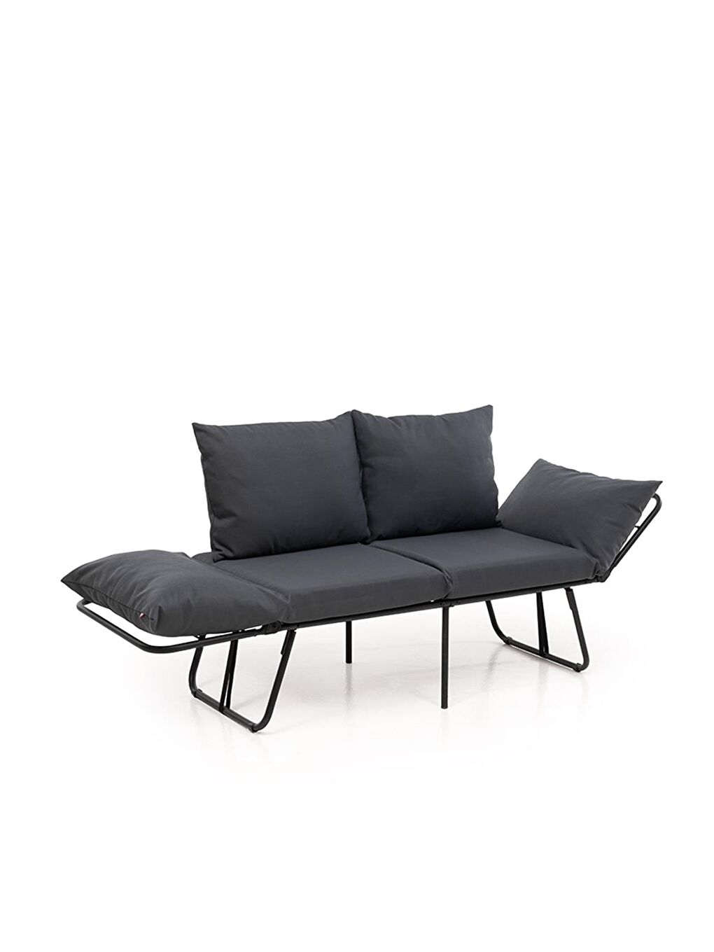 Viper İkili Katlanır Su Geçirmez Bahçe Koltuğu - Antrasit-3