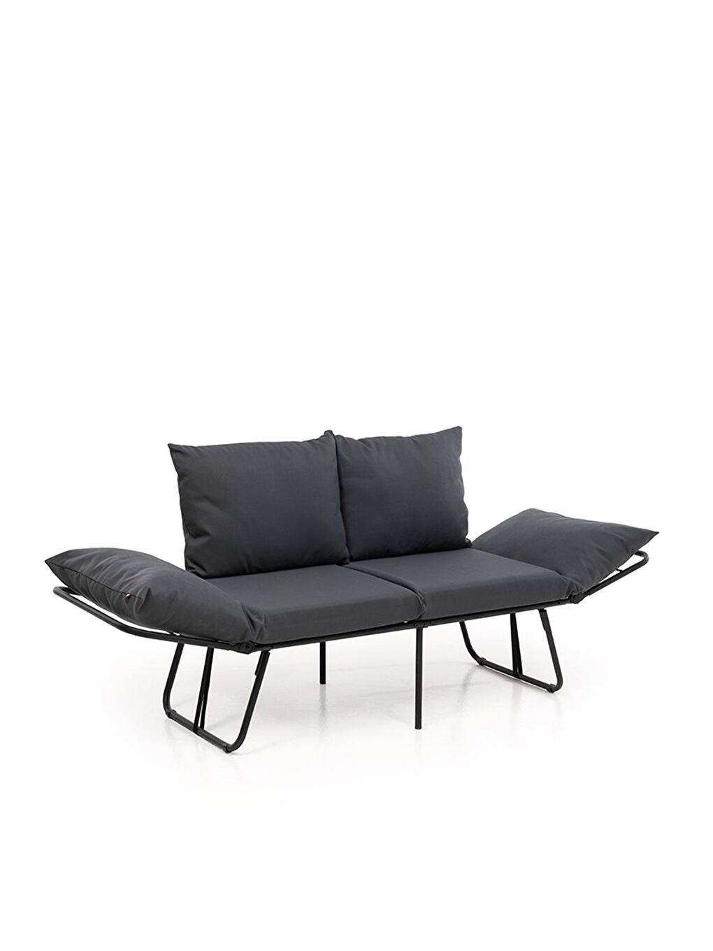 Viper İkili Katlanır Su Geçirmez Bahçe Koltuğu - Antrasit-5