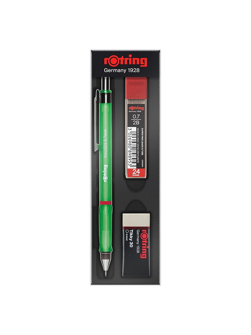 Rotring Yeşil Visuclick Okul Seti Uç+ Silgi Hediyeli Versatil Seti 0.7