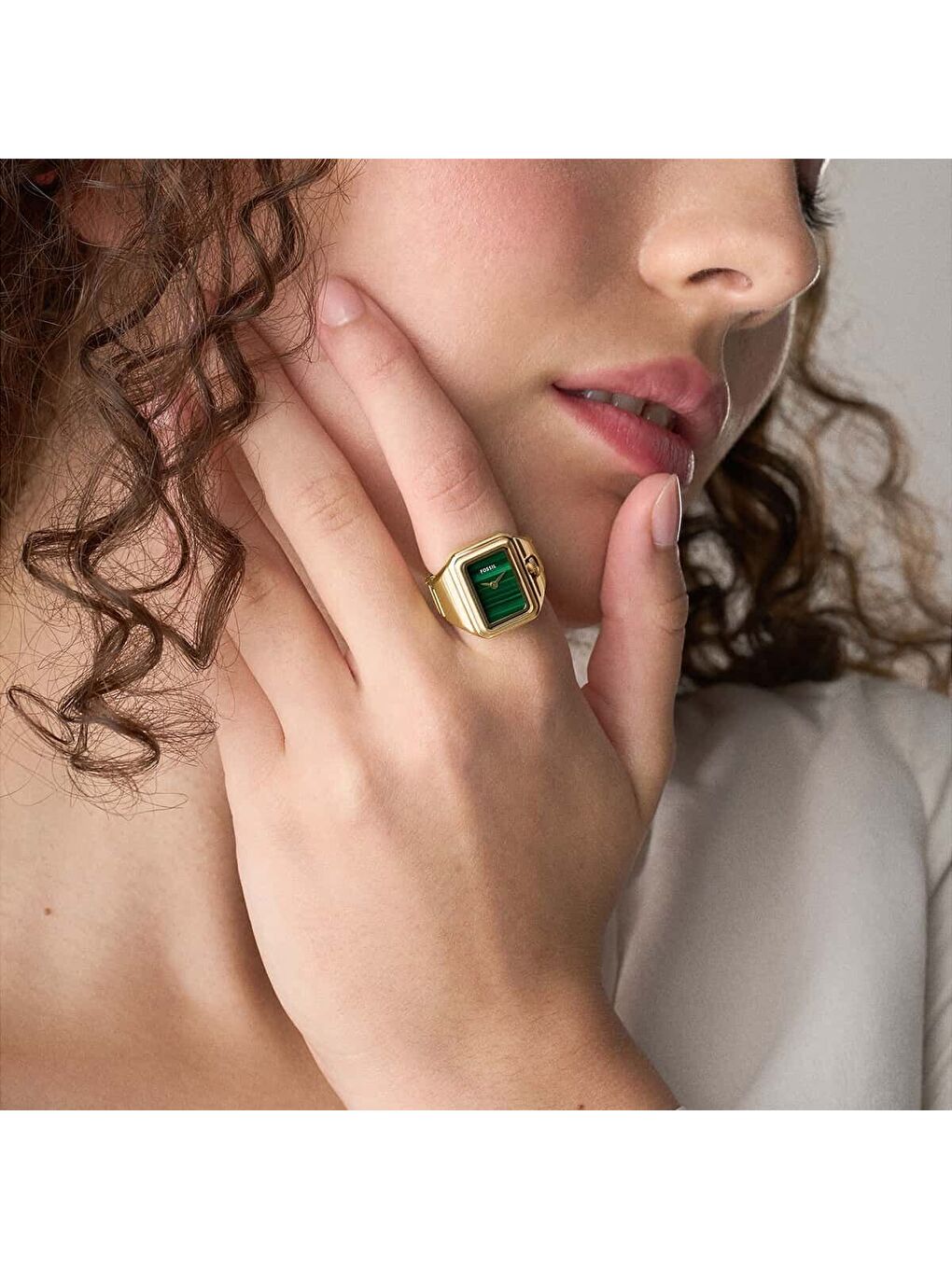 Sarı FES5448 Kadın Yüzük Saat-5