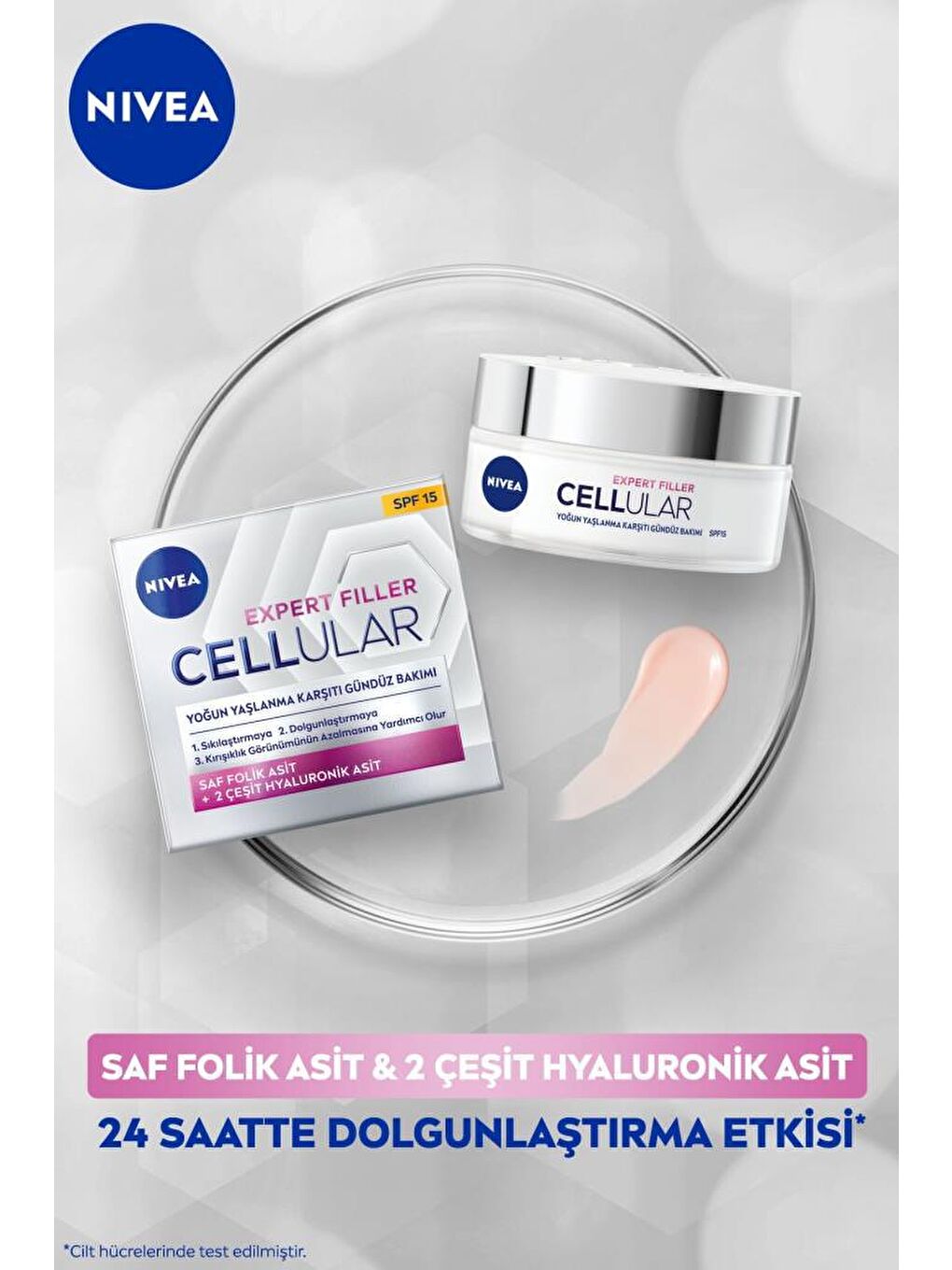 NIVEA Şeffaf Cellular Gelişmiş Yaşlanma Karşıtı Gündüz Bakım Kremi 50 ml - 2