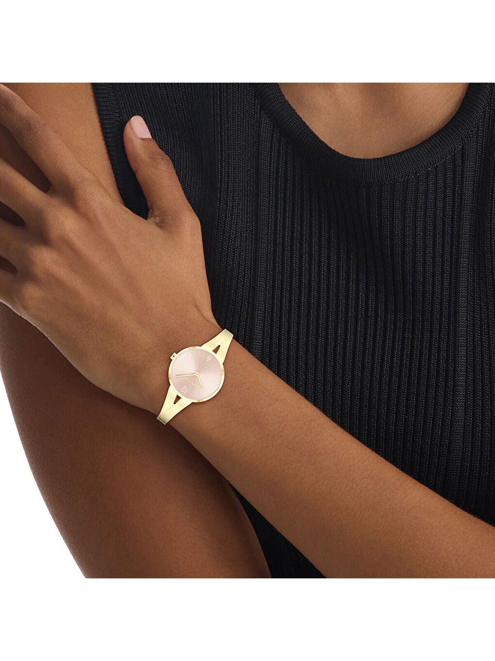 Sarı CK25100027 Kadın Kol Saati-3