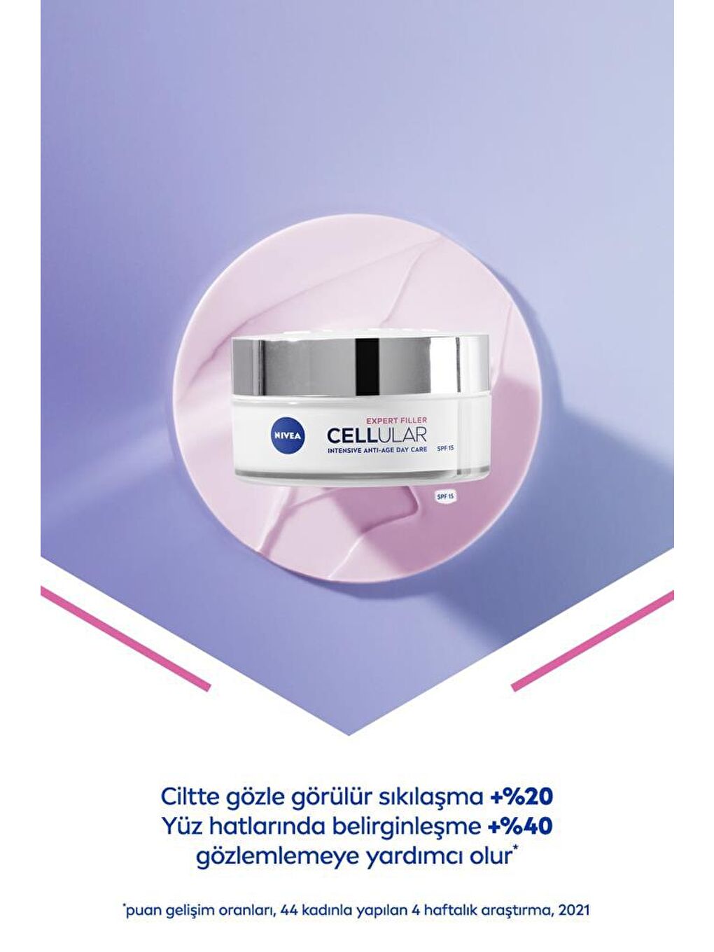 NIVEA Şeffaf Cellular Gelişmiş Yaşlanma Karşıtı Gündüz Bakım Kremi 50 ml - 3