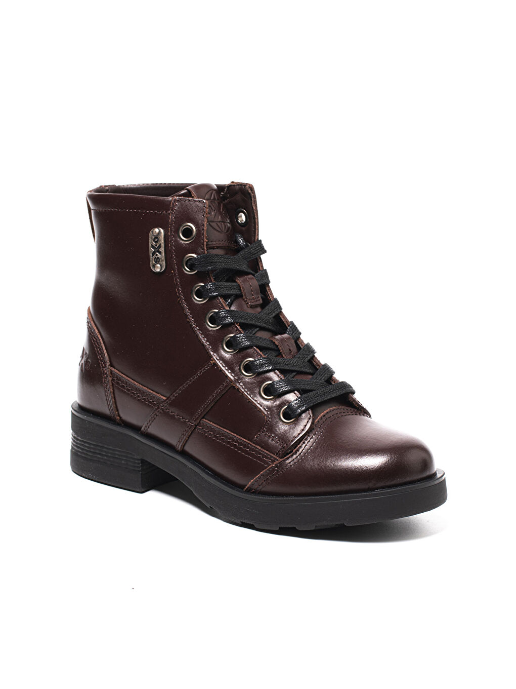 Bordo Kadın Çizme OXW002401 FRANK 0024 MID W LEATHER DK.Burgundy-1