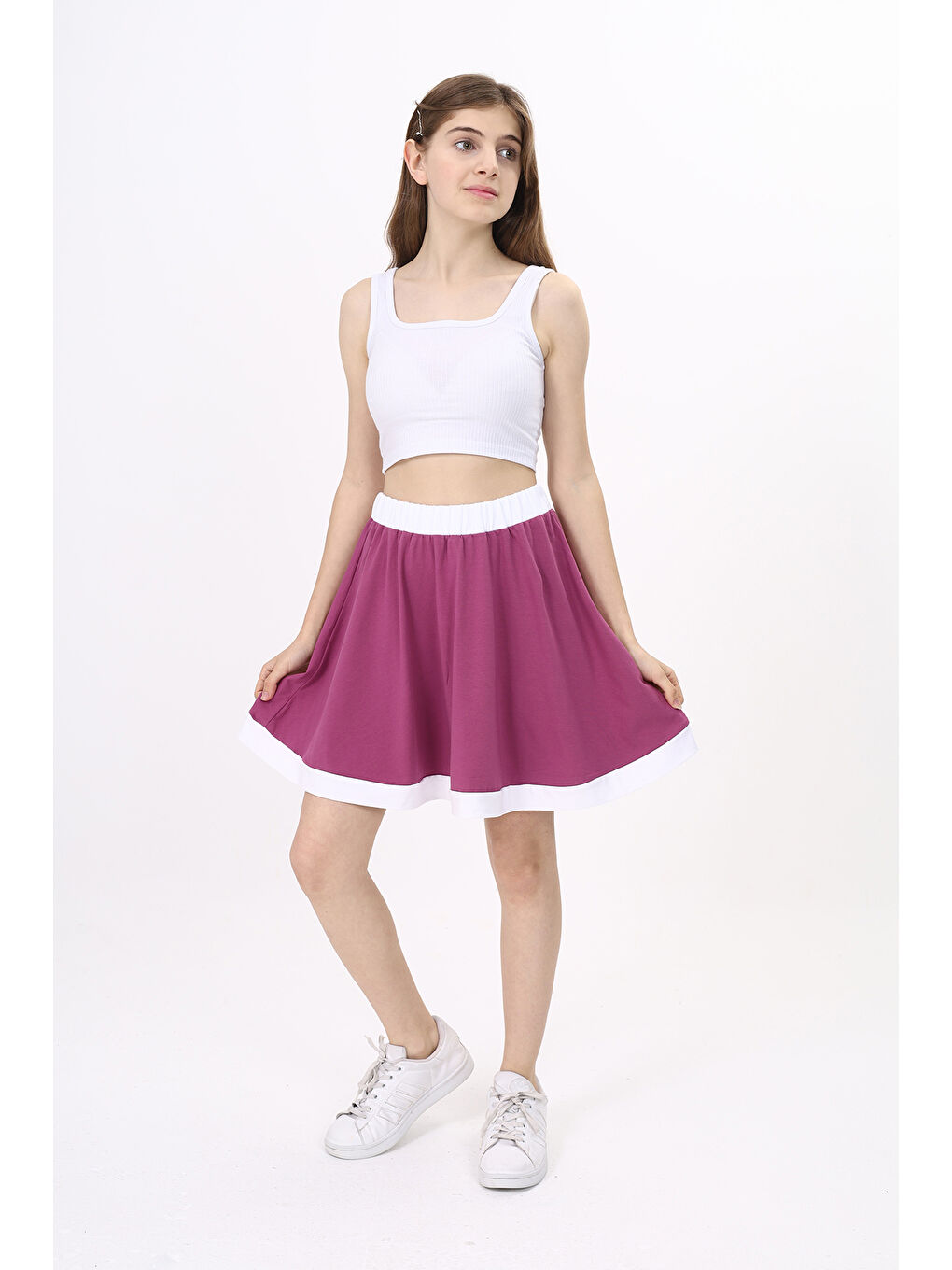 Mürdüm Kız Çocuk Etek