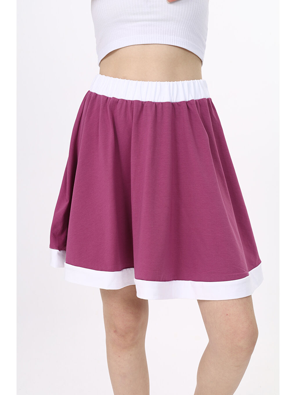 Mürdüm Kız Çocuk Etek-1