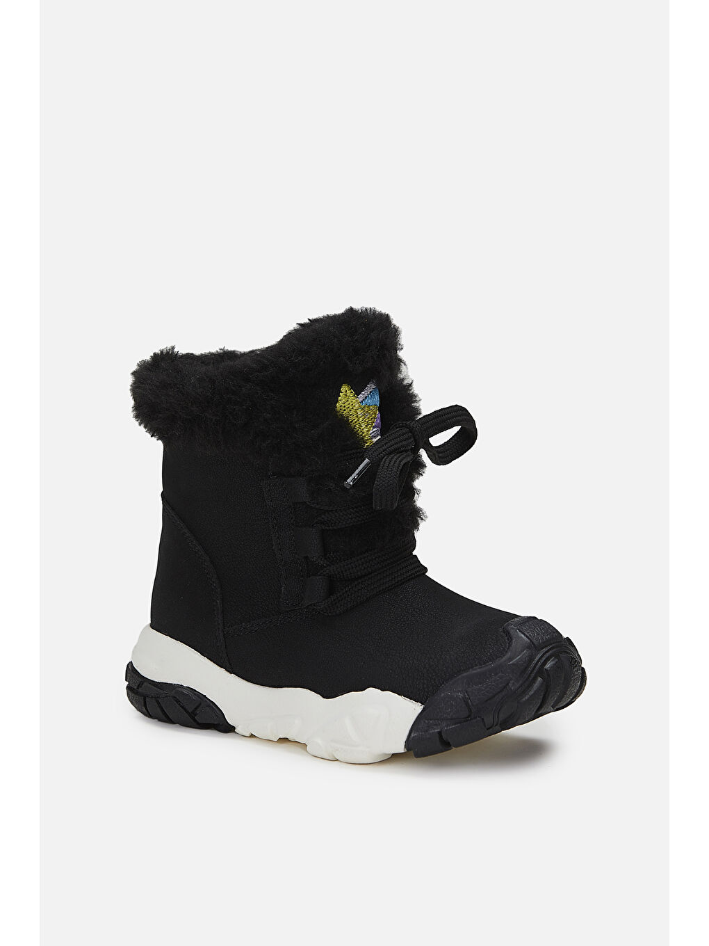 Dance Kürklü Kız Çocuk  Okul Öncesi Siyah Bot-1