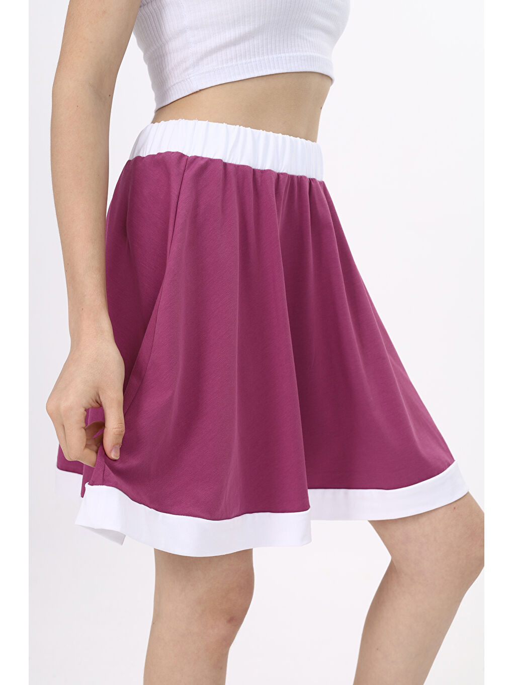 Mürdüm Kız Çocuk Etek-2