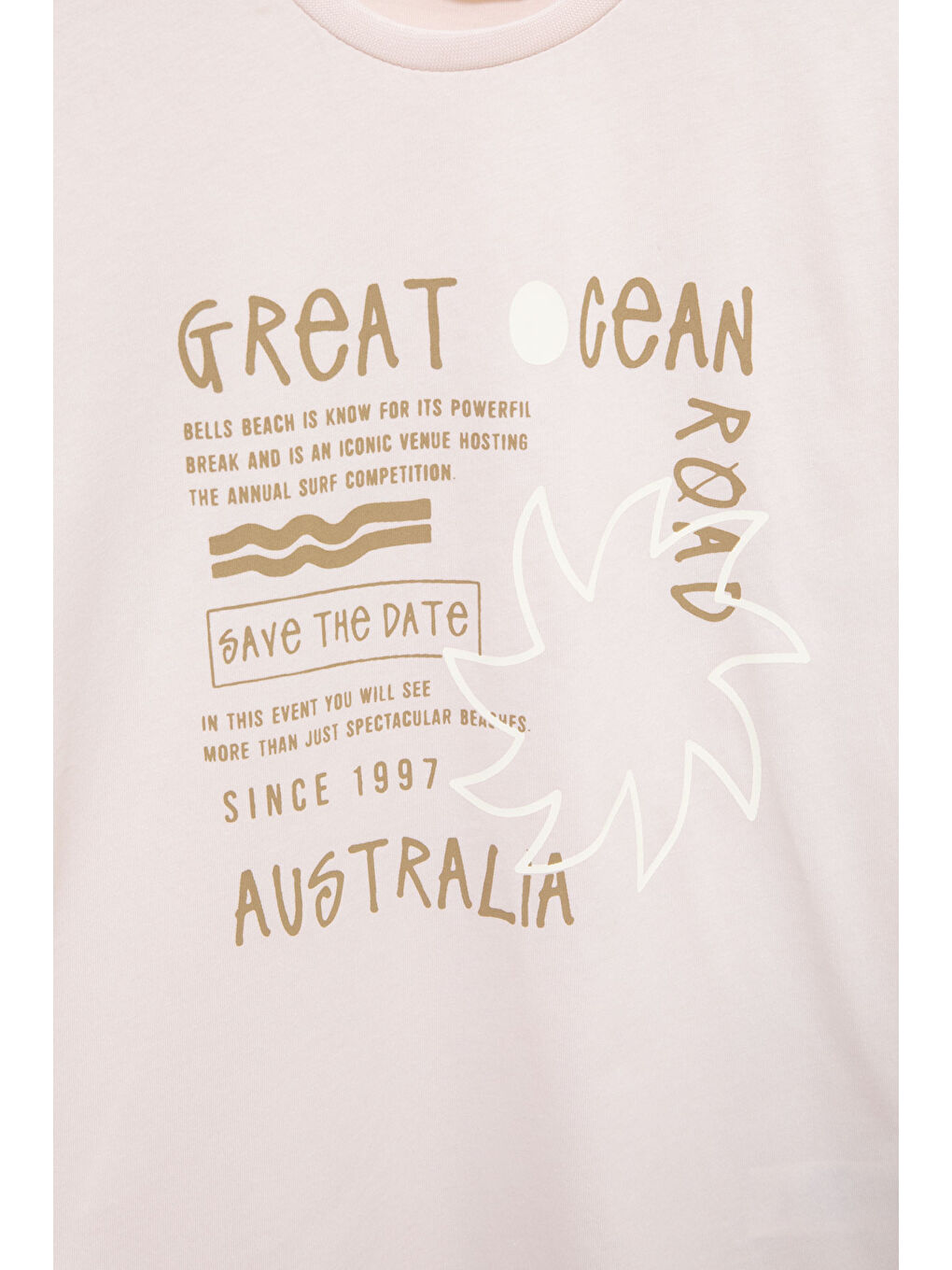 Ekru Krem Yazı Baskılı Tişörtlü Çizgili Şortlu Erkek Çocuk 2li Takım 21079-1