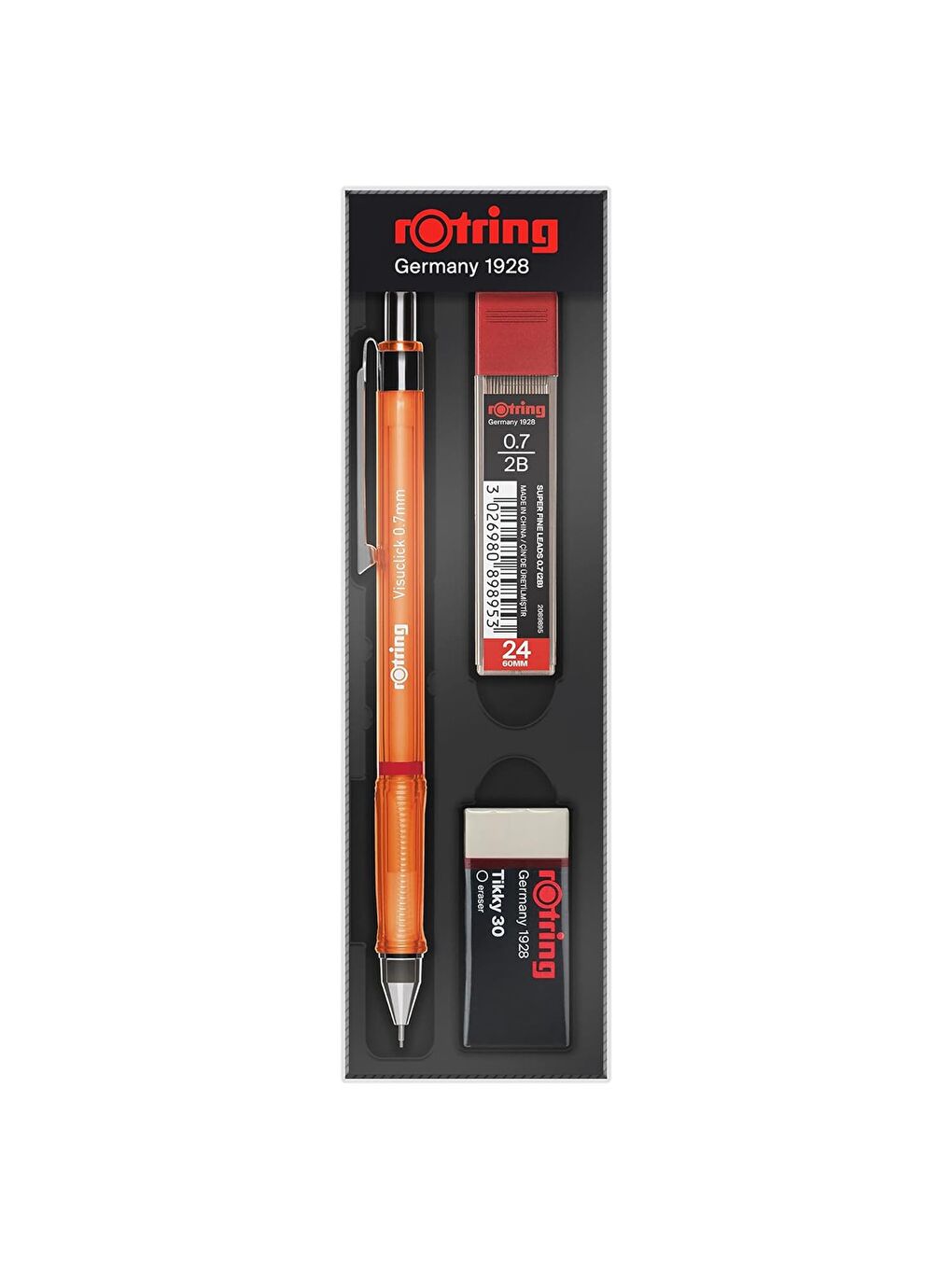 Rotring Turuncu Visuclick Okul Seti Uç+ Silgi Hediyeli Versatil Seti 0.7