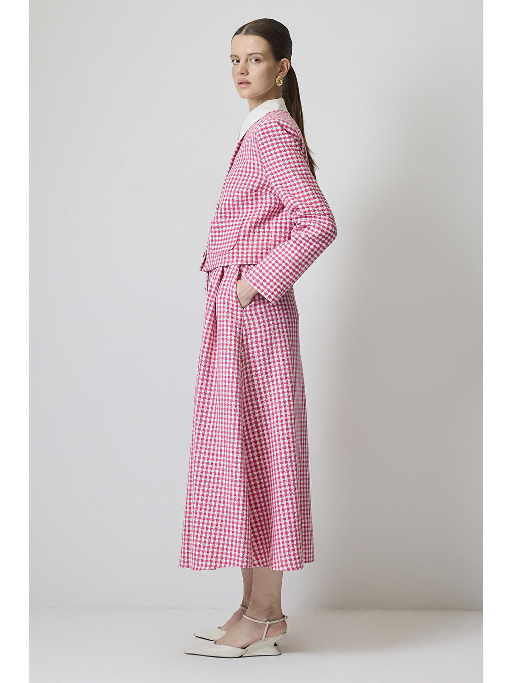 Pembe Ceket Etek Tüvit Takım-2