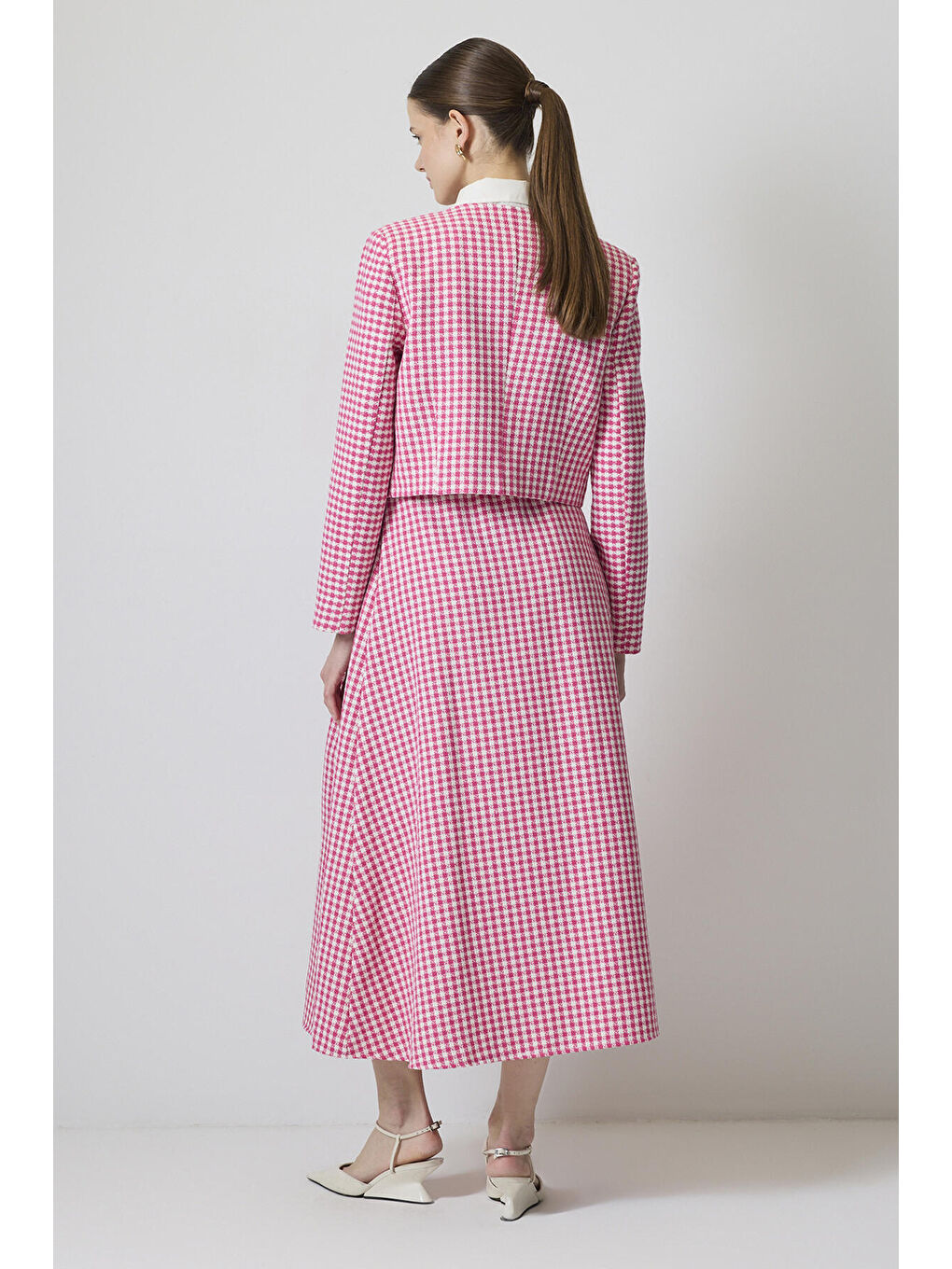 Pembe Ceket Etek Tüvit Takım-3