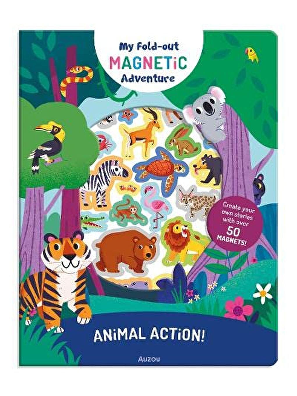 My Fold-Out Magnetic Adventure: Animal Action
