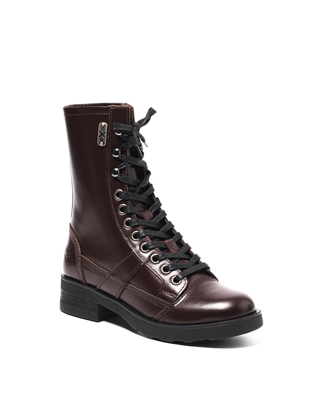 Bordo Kadın Çizme OXW002102 FRANK 0021 MID W LEATHER DK.Burgundy-1