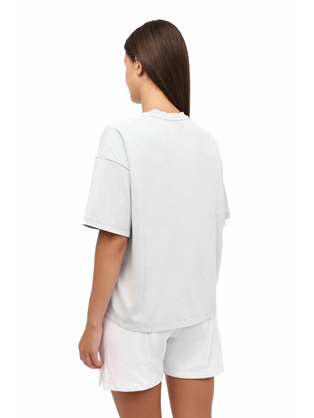 WL GALE 11SY788 5PR Gri Kadın Kısa Kol T-Shirt-1