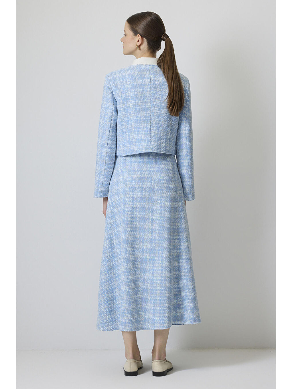 Mavi Ceket Etek Tüvit Takım-3