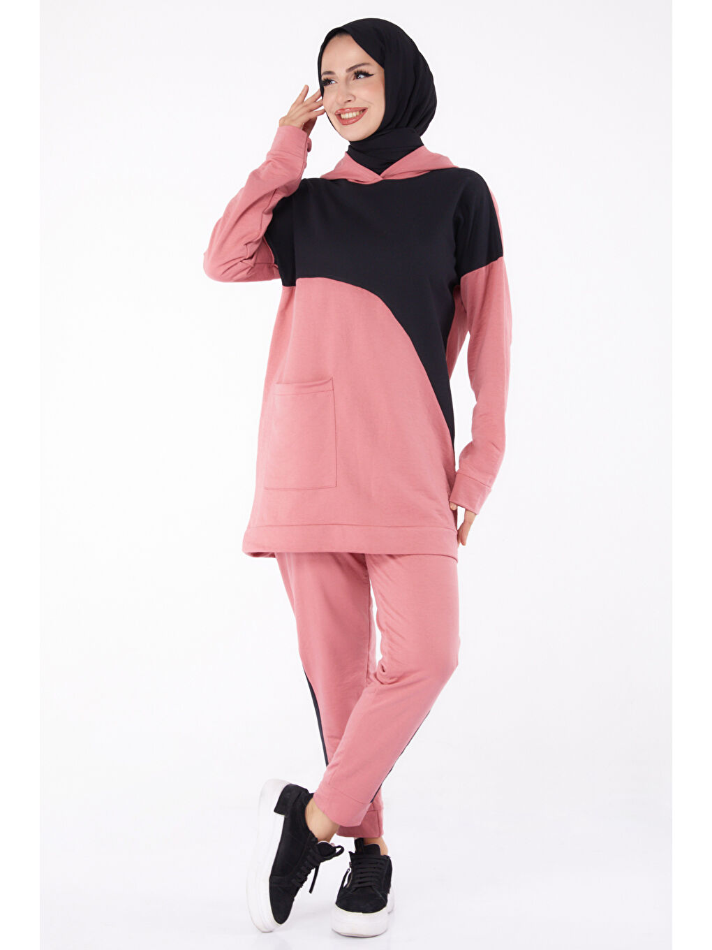 Pembe Garnili İkili Takım Gül - 13295