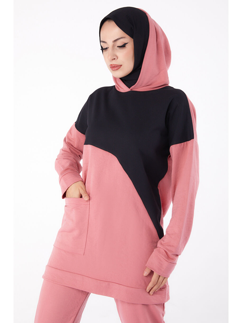 Pembe Garnili İkili Takım Gül - 13295-1