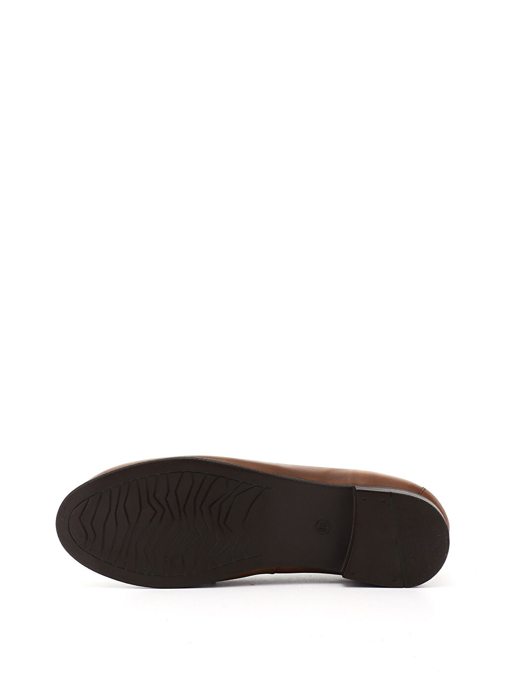 Kahverengi Kadın KAHVERENGİ-TABA Hakiki Deri Tokalı Babet-3