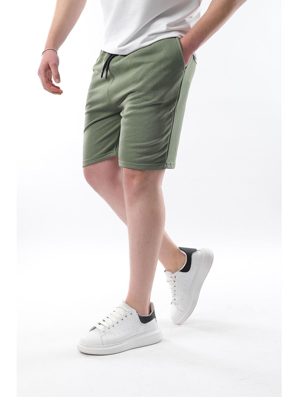 Haki Kapri Şort 5407-1