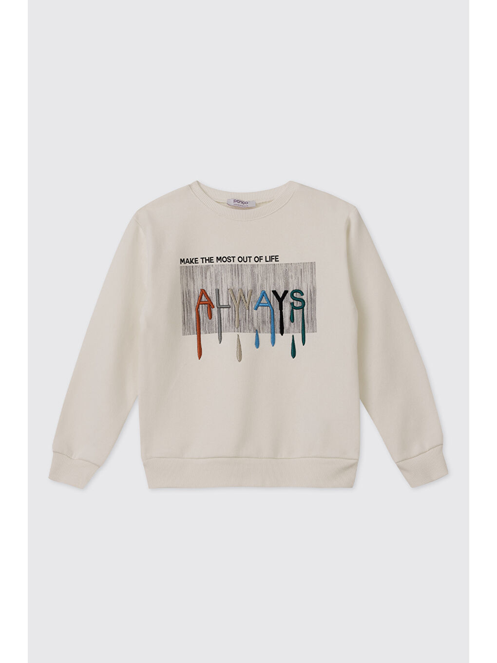 Erkek Çocuk Ekru Sweatshirt-0