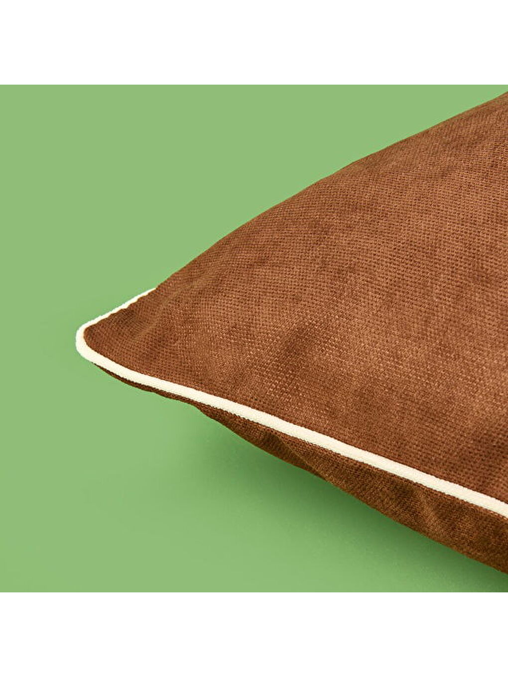 Soft Lamina Kırlent - Kahverengi - 35x55 cm-1