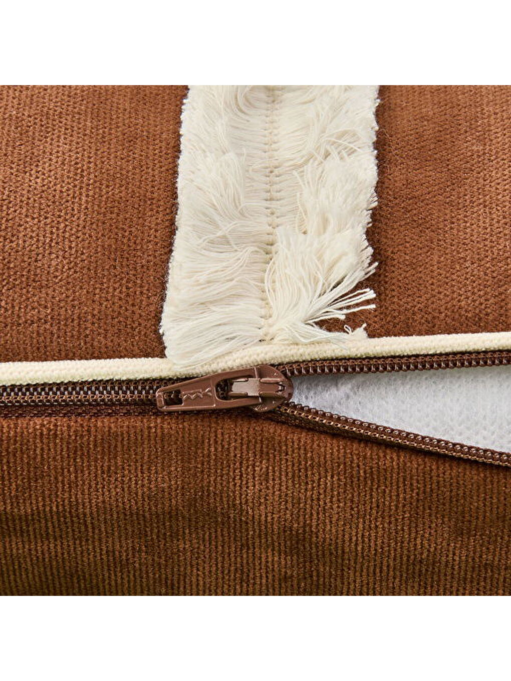 Soft Lamina Kırlent - Kahverengi - 35x55 cm-2