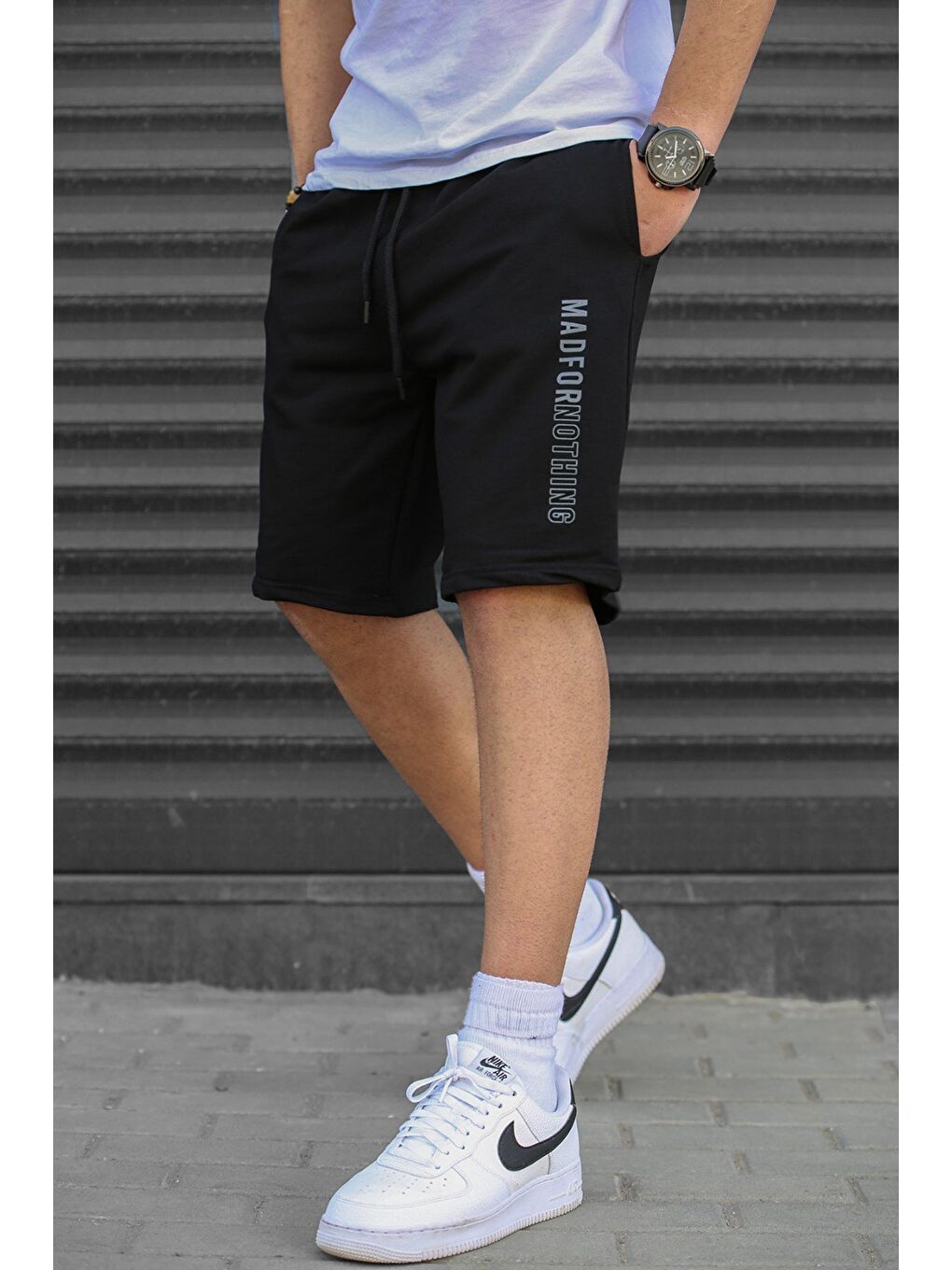 Siyah Kapri Şort 5403-1