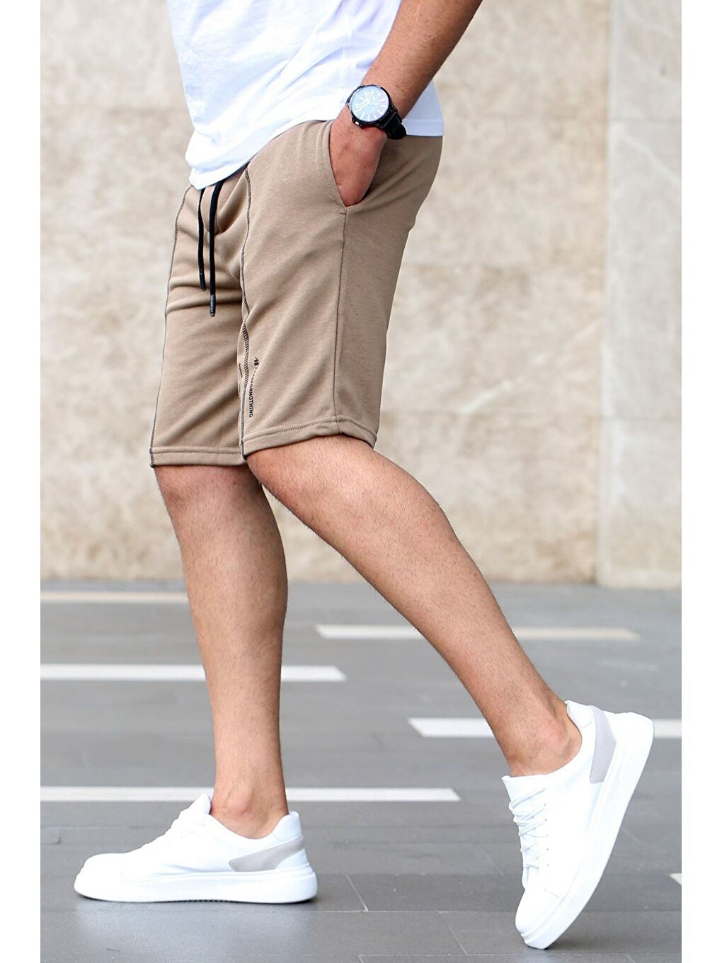 Kahverengi Kapri Şort 4849-4