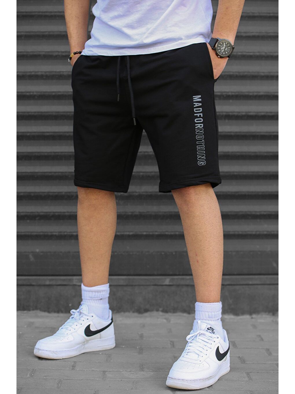 Siyah Kapri Şort 5403-2