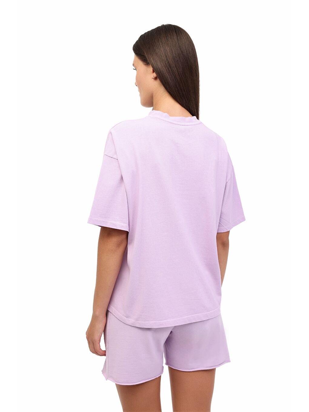 Mor WL GALE 11SY788 5PR Lila Kadın Kısa Kol T-Shirt-1
